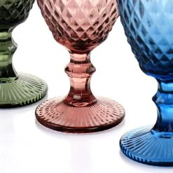 Rainbow Hue Assorted Colors 4-Piece Glass Goblet Set by GIBSON HOME - Elegant Drinking Glasses for Any Occasion -Drinkware Shop gibson home drinking glasses sets 985117470m 1f 1000