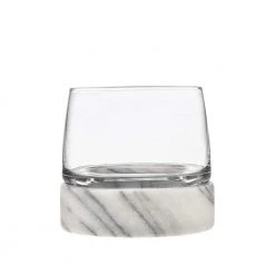 Godinger Stone Cold 12 oz. DOF Crystal Glasses (Set of 2) - Premium Cocktail & Shot Glasses