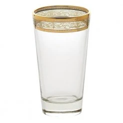 Melania Multicolor 10 oz. High Ball Tumbler (Set of 6) - Vibrant Cocktail Glasses by Lorren Home Trends 11 Melania Multicolor 10 oz. High Ball Tumbler (Set of 6) - Vibrant Cocktail Glasses by Lorren Home Trends -Drinkware Shop gold lorren home trends highball glasses 9430 1f 1000