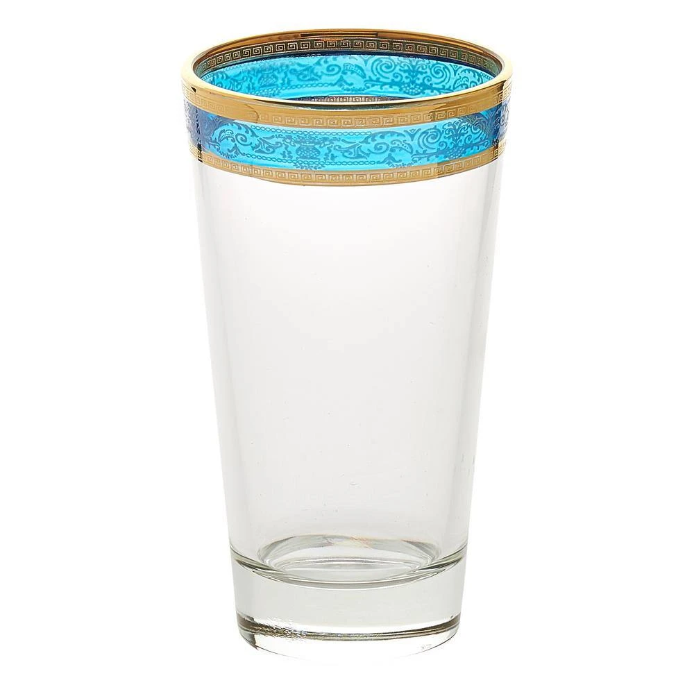 Melania Multicolor 10 oz. High Ball Tumbler (Set of 6) - Vibrant Cocktail Glasses by Lorren Home Trends 5 Melania Multicolor 10 oz. High Ball Tumbler (Set of 6) - Vibrant Cocktail Glasses by Lorren Home Trends - Image 5
