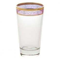 Melania Multicolor 10 oz. High Ball Tumbler (Set of 6) - Vibrant Cocktail Glasses by Lorren Home Trends 14 Melania Multicolor 10 oz. High Ball Tumbler (Set of 6) - Vibrant Cocktail Glasses by Lorren Home Trends -Drinkware Shop gold lorren home trends highball glasses 9430 76 1000