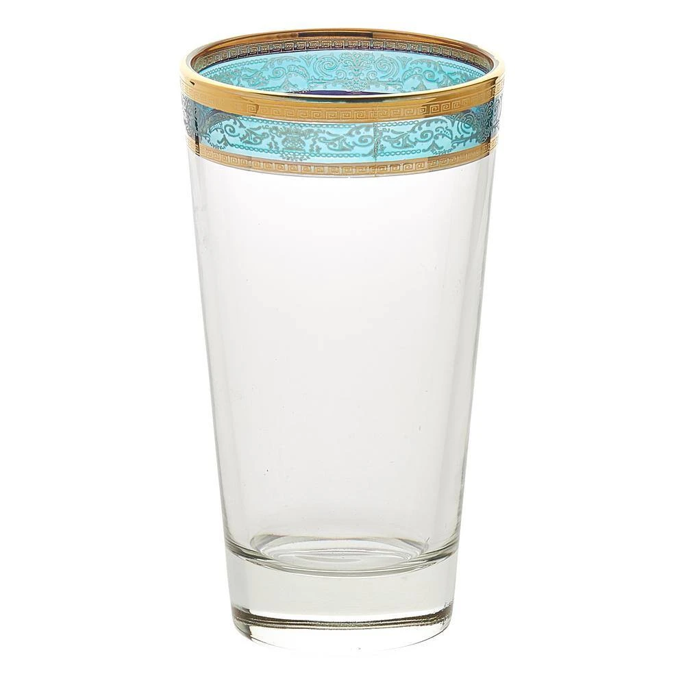 Melania Multicolor 10 oz. High Ball Tumbler (Set of 6) - Vibrant Cocktail Glasses by Lorren Home Trends 2 Melania Multicolor 10 oz. High Ball Tumbler (Set of 6) - Vibrant Cocktail Glasses by Lorren Home Trends - Image 2