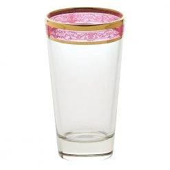 Melania Multicolor 10 oz. High Ball Tumbler (Set of 6) - Vibrant Cocktail Glasses by Lorren Home Trends 13 Melania Multicolor 10 oz. High Ball Tumbler (Set of 6) - Vibrant Cocktail Glasses by Lorren Home Trends -Drinkware Shop gold lorren home trends highball glasses 9430 fa 1000