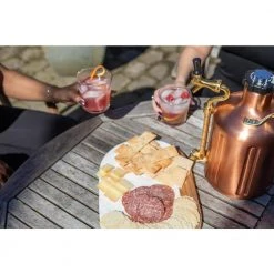 UKeg 64 oz. Copper Plated Pressurized Growler - Premium Beer & Kombucha Keg - 64 CU by GrowlerWerks -Drinkware Shop growlerwerks beer growlers gwa1001 cu nb 00 31 1000