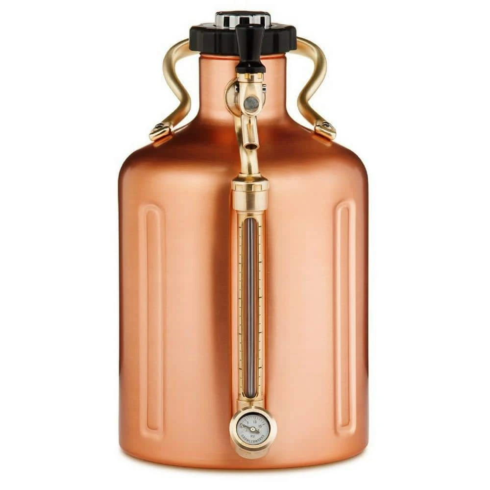 GrowlerWerks UKeg 128 oz. Copper Plated Pressurized Growler - Premium Beer Dispenser with Tap & CO2 Charger 1 GrowlerWerks UKeg 128 oz. Copper Plated Pressurized Growler - Premium Beer Dispenser with Tap & CO2 Charger