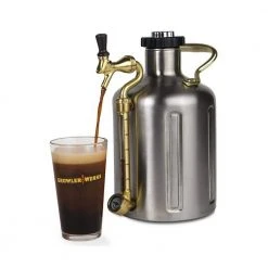 UKeg 128 oz. Stainless Steel Pressurized Growler - Perfect for Fresh Draft Beer at Home -Drinkware Shop growlerwerks beer growlers gwa1002 st nb 00 1f 1000