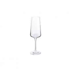 Genoa 12 oz. Lead-Free Crystal Champagne Flutes (Set of 8) - Elegant Glassware for Celebrations