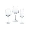 Genoa Lead-Free Crystal Wine Glasses Set of 12 - 26.5 oz Red Wine, 15.5 oz White Wine, 12 oz Champagne