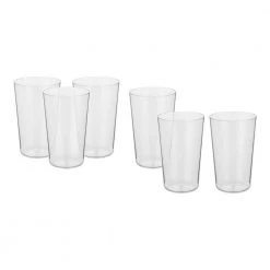Modern Tall Acrylic Drink Tumblers - 21 oz. (Set of 6) - Elegant & Durable Cups by Home Decorators Collection -Drinkware Shop home decorators collection drinking glasses sets pspjm214jclr 1d 1000