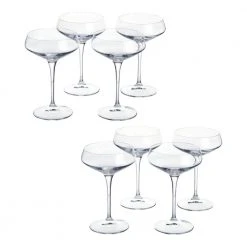 Genoa 11.25 oz. Lead-Free Crystal Coupe Cocktail Glasses - Set of 8 by Home Decorators Collection -Drinkware Shop home decorators collection margarita glasses 27392020006 a0 1000