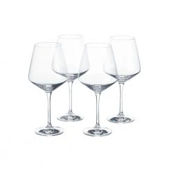 Genoa 26.5 oz. Lead-Free Crystal Red Wine Glasses (Set of 4) – Elegant & Durable Glassware -Drinkware Shop home decorators collection red wine glasses 253510 66 1000