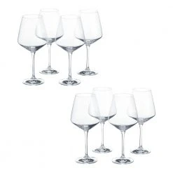 Genoa 26.5 fl. oz. Lead-Free Crystal Red Wine Glasses (Set of 8) -Drinkware Shop home decorators collection red wine glasses 27394020006 1d 1000