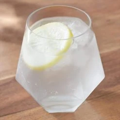 Classic Acrylic Diamond Stemless Wine Glasses - 18 oz. (Set of 6) - Elegant and Durable by Home Decorators Collection