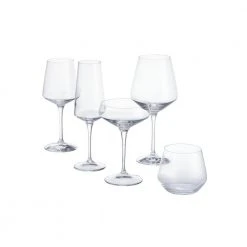 Genoa Lead-Free Crystal White Wine Glasses (Set of 8) - Elegant & Modern Design by Home Decorators Collection -Drinkware Shop home decorators collection white wine glasses 27395020006 4f 1000
