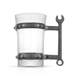JoyJolt Tools Collection 17 oz. Combo Wrench Handle Single Beer Mug - Unique Beer Glass for Men & Women