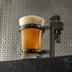 JoyJolt Tools Collection 17 oz. Pipe Wrench Handle Beer Mug - Durable & Unique Design 9 JoyJolt Tools Collection 17 oz. Pipe Wrench Handle Beer Mug - Durable & Unique Design -Drinkware Shop joyjolt beer mugs jbm10153 44 1000
