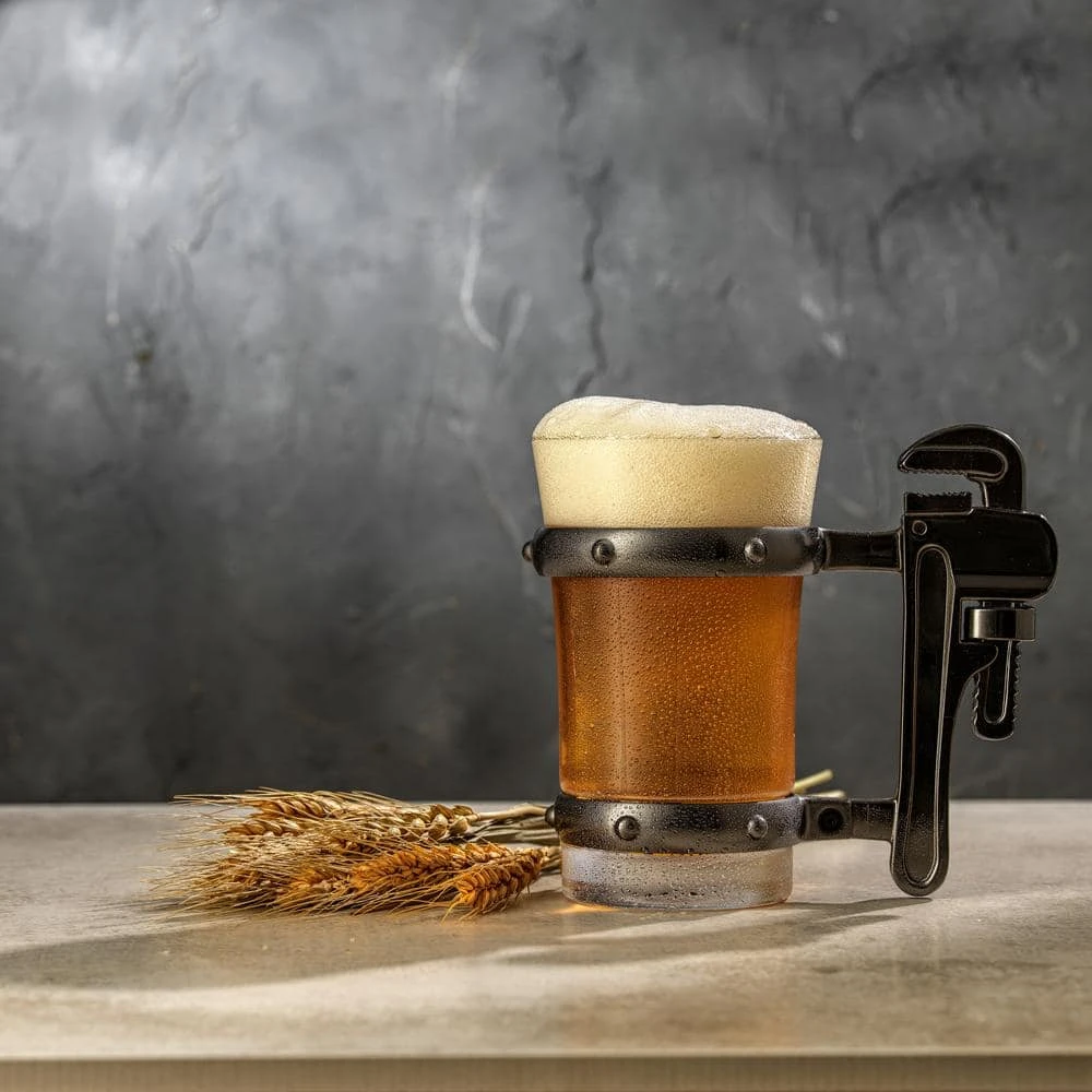JoyJolt Tools Collection 17 oz. Pipe Wrench Handle Beer Mug - Durable & Unique Design 2 JoyJolt Tools Collection 17 oz. Pipe Wrench Handle Beer Mug - Durable & Unique Design - Image 2