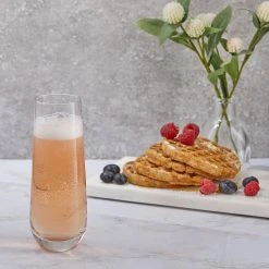 JoyJolt Milo 9.4 oz. Clear Crystal Stemless Champagne Flute Glass Set of 8 - Elegant & Durable -Drinkware Shop joyjolt champagne glasses jc10152 1f 1000