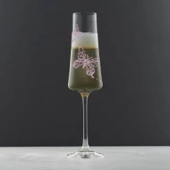 Meadow Butterfly 10 oz. Crystal Stemmed Champagne Flute Glass Set (Set of 2) - Elegant & Durable 11 Meadow Butterfly 10 oz. Crystal Stemmed Champagne Flute Glass Set (Set of 2) - Elegant & Durable -Drinkware Shop joyjolt champagne glasses jme10163 44 1000