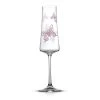 Meadow Butterfly 10 oz. Crystal Stemmed Champagne Flute Glass Set (Set of 2) - Elegant & Durable