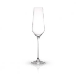 JoyJolt Layla 6.7 oz. Champagne Crystal Glasses - Set of 8, Elegant Wine Glasses for Toasts & Celebrations
