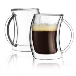JoyJolt Caleo 2 oz. Double Wall Espresso Glasses (Set of 2) – Perfect for Coffee & Espresso Lovers