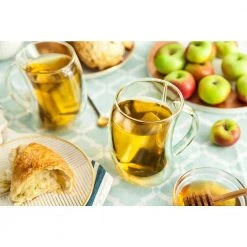 10 oz. Caleo Double Wall Glass Insulated Coffee Mug Set of 4 - Stylish & Durable -Drinkware Shop joyjolt drinking glasses sets mg20219 31 1000