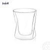 JoyJolt Lacey Double Wall Insulated 10 oz. Whiskey Glasses (Set of 4) - Premium Drinking Glasses