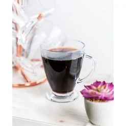 JoyJolt Declan 16 oz. Glass Coffee Mugs with Handle - Set of 12 - Durable, Elegant Drinking Glasses -Drinkware Shop joyjolt drinking glasses sets mg20242 1f 1000