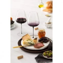 JoyJolt Black Swan Red Wine Glasses Set of 2 - Elegant 26.8 oz Stemware for Wine Enthusiasts -Drinkware Shop joyjolt red wine glasses jb10310 31 1000