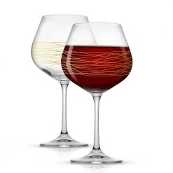 JoyJolt Golden Royale 21 oz. European Crystal Red Wine Goblet Glasses Set (Set of 2) - Elegant Stemware for Wine Lovers -Drinkware Shop joyjolt red wine glasses jgo10175 4f 1000