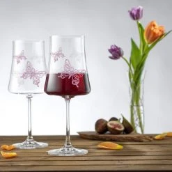 JoyJolt Meadow Butterfly 21 oz. Crystal Stemmed Red Wine Glass Set (Set of 2) – Elegant & Durable -Drinkware Shop joyjolt red wine glasses jme10161 c3 1000