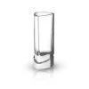 JoyJolt Aqua Vitae 1.5 oz. Triangular Shot Glasses - Set of 4, Modern Cocktail Glassware