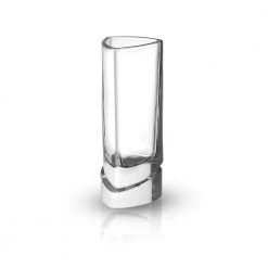 JoyJolt Aqua Vitae 1.5 oz. Triangular Shot Glasses - Set of 4, Modern Cocktail Glassware