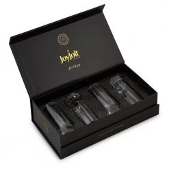 JoyJolt Aqua Vitae 1.7 oz. Off Base Octagon Shot Glasses, Set of 4 - Elegant Cocktail & Liquor Glasses -Drinkware Shop joyjolt shot glasses aq10161 44 1000