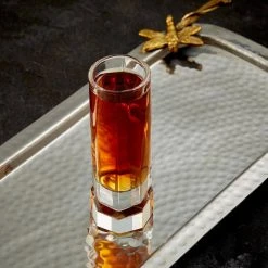 JoyJolt Aqua Vitae 1.7 oz. Off Base Octagon Shot Glasses, Set of 4 - Elegant Cocktail & Liquor Glasses -Drinkware Shop joyjolt shot glasses aq10161 4f 1000