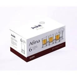 JoyJolt Afina 1.5 oz Shot Glasses, Set of 6 - Elegant Cocktail Glasses for Shots & Liquor -Drinkware Shop joyjolt shot glasses jg10221 44 1000