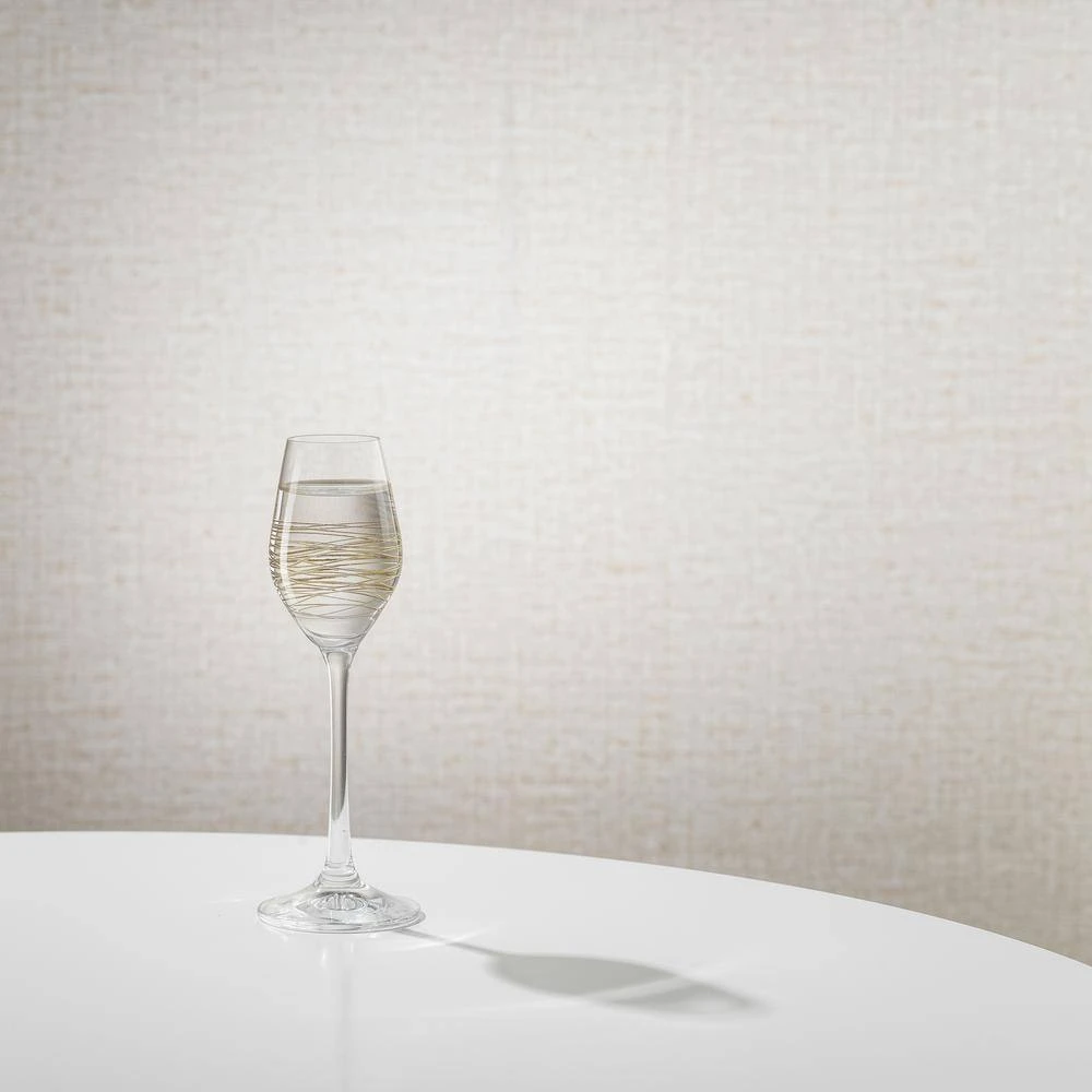 JoyJolt Golden Royale 2 oz. European Crystal Stemmed Shot Cordial Glasses (Set of 4) 2 JoyJolt Golden Royale 2 oz. European Crystal Stemmed Shot Cordial Glasses (Set of 4) - Image 2