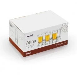JoyJolt Afina 1.5 oz Shot Glasses, Set of 12 - Elegant Cocktail Glasses for Parties & Bars -Drinkware Shop joyjolt shot glasses mg20221 44 1000