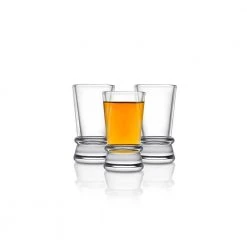 JoyJolt Afina 1.5 oz Shot Glasses, Set of 12 - Elegant Cocktail Glasses for Parties & Bars -Drinkware Shop joyjolt shot glasses mg20221 4f 1000