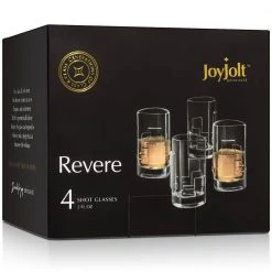 JoyJolt Revere Triangle 2 oz. Shot Glasses - Set of 8, Premium Cocktail & Liquor Glasses -Drinkware Shop joyjolt shot glasses mg20240 1f 1000