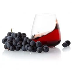 JoyJolt 18.2 oz. Black Swan Stemless Red Wine Glasses (Set of 4) - Elegant & Modern -Drinkware Shop joyjolt stemless wine glasses jb10315 40 1000