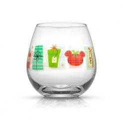 Disney Mickey Mouse Joy O Joy 15 oz. Stemless Wine Glass Set of 4 by JoyJolt - Fun & Festive Wine Glasses -Drinkware Shop joyjolt stemless wine glasses jds10747 44 1000