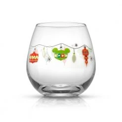 Disney Mickey Mouse Joy O Joy 15 oz. Stemless Wine Glass Set of 4 by JoyJolt - Fun & Festive Wine Glasses -Drinkware Shop joyjolt stemless wine glasses jds10747 4f 1000