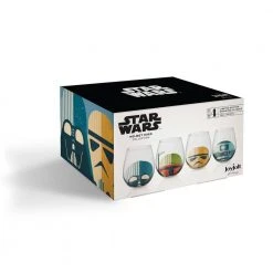 Star Wars Helmet Hues 19 oz. Stemless Drinking Glasses (Set of 4) - JoyJolt Exclusive -Drinkware Shop joyjolt stemless wine glasses jsw10828 76 1000