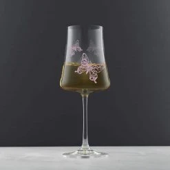 JoyJolt Meadow Butterfly 19 oz. Crystal Stemmed White Wine Glass Set (Set of 2) - Elegant & Durable 11 JoyJolt Meadow Butterfly 19 oz. Crystal Stemmed White Wine Glass Set (Set of 2) - Elegant & Durable -Drinkware Shop joyjolt white wine glasses jme10162 44 1000