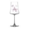 JoyJolt Meadow Butterfly 19 oz. Crystal Stemmed White Wine Glass Set (Set of 2) - Elegant & Durable
