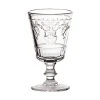Versailles 7 oz. Shell/Flower Design Wine Glass Set of 6 - Elegant White Wine Glasses by La Rochere