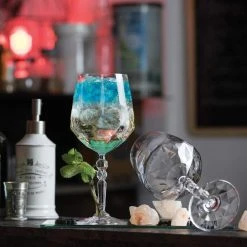 Alkemist Stemmed Cocktail Goblet Set of 6 - Elegant Wine Glasses by Lorren Home Trends -Drinkware Shop lorren home trends assorted wine glass sets 265220 4f 1000