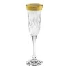 Flutes Melania Collection Gold (Set of 6) Champagne Glasses - Premium Elegance by Lorren Home Trends